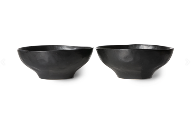 HKLIVING bold & basic ceramics: large bowl black 