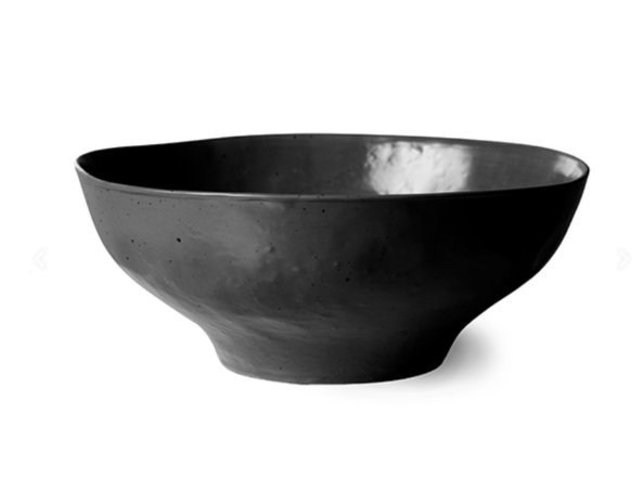 HKliving bold & basic ceramics: large bowl black 