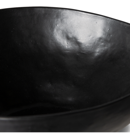 HKLIVING bold & basic ceramics: large bowl black 