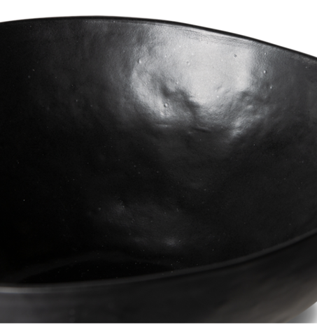 HKliving bold & basic ceramics: large bowl black 