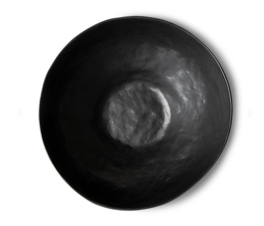 HKLIVING bold & basic ceramics: large bowl black 