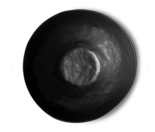 HKliving bold & basic ceramics: large bowl black 