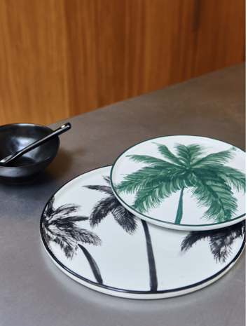 HKliving bold & basic ceramics: large bowl black 