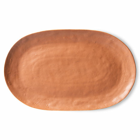 HKliving Bold & basic ceramics: serving tray brownHKliving Bold & basic ceramics: serving tray brown