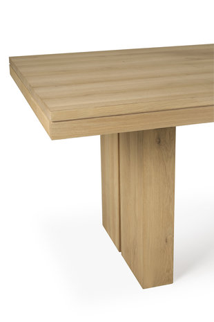 Ethnicraft Oak Double extendable dining table 