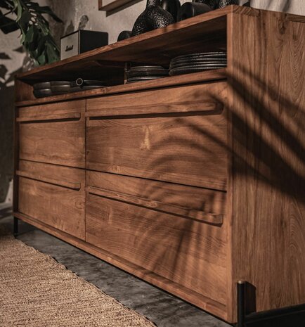 dBodhi Outline Dressoir 4 Laden 1 Open Plank