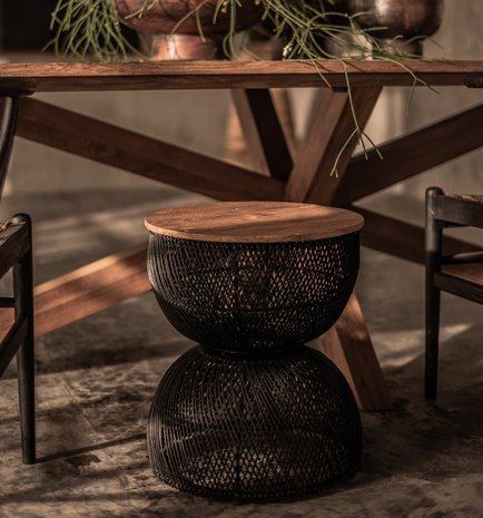 dBodhi Collectabels Wave Bijzettafel Charcoal