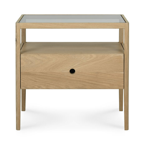 Ethnicraft oak Spindle bedside