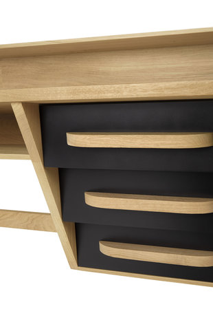 Ethnicraft Origami desk oak black