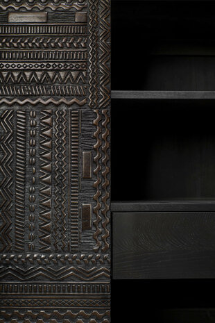 Ethnicraft Tabwa storage cupboard 2 doors 2 inside drawers 