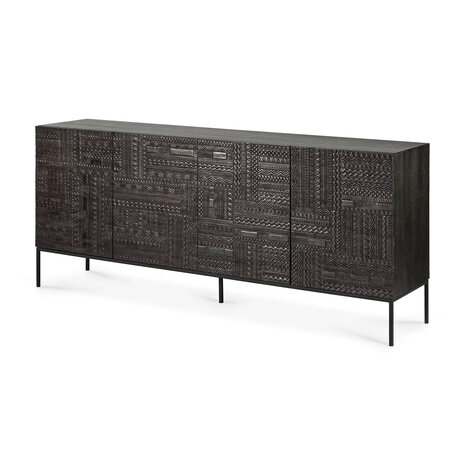 Ethnicraft teak Tabwa sideboard 4 doors