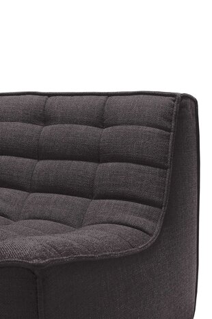 Ethnicraft N701 sofa - 2 seater - Dark grey