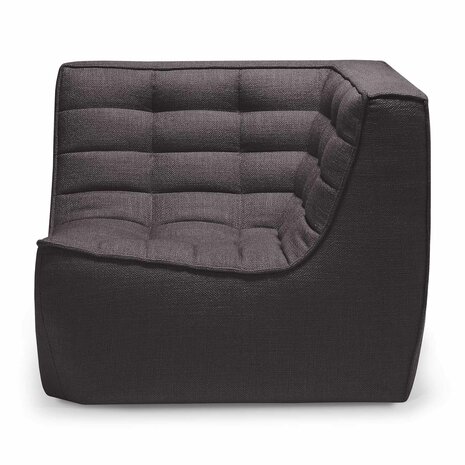 Ethnicraft N701 sofa -corner Dark grey