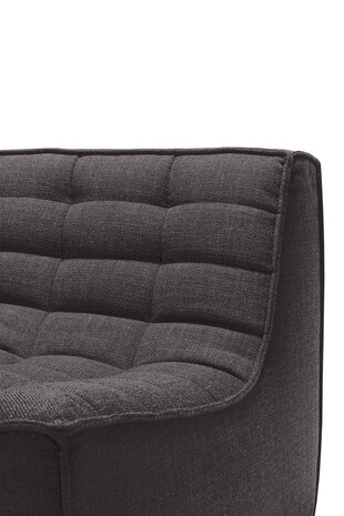 Ethnicraft N701 sofa -corner Dark grey