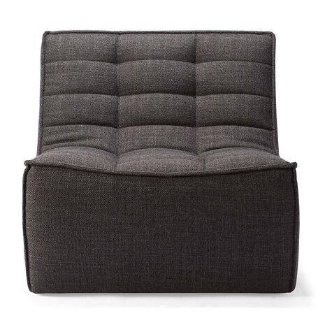 Ethnicraft N701 sofa - 1 seater dark grey 