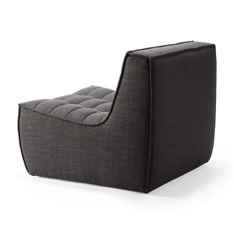 Ethnicraft N701 sofa - 1 seater dark grey 