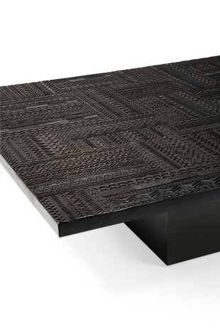 Ethnicraft Teak Tabwa Blok black coffee table 