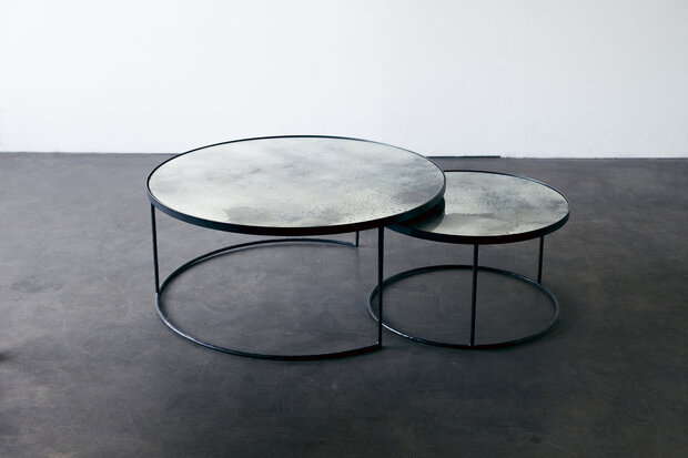 Ethnicraft Charcoal Nesting coffee table set