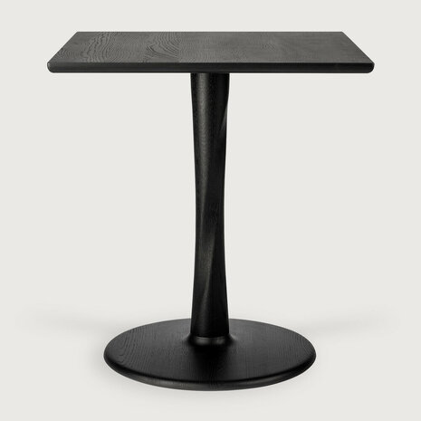 Ethnicraft Oak Torsion square black dining table