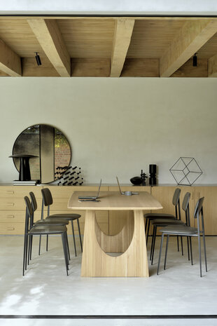 Ethnicraft Oak Geometric dining table 220cm