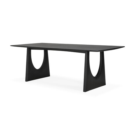 Ethnicraft Oak Geometric black dining table 220 cm 
