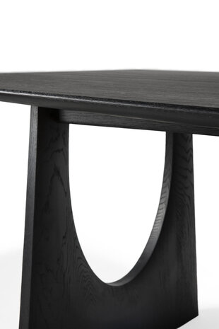 Ethnicraft Oak Geometric black dining table 220 cm 