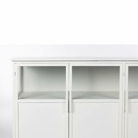 detail metaal kast wit miya