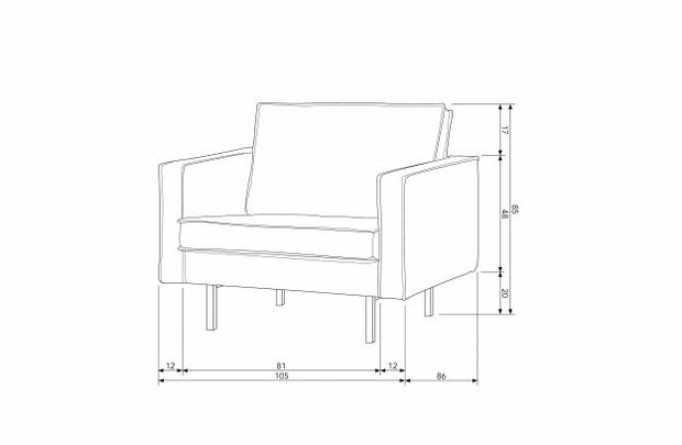 WOOOD Premium Rodeo Fauteuil Velvet Pistache 