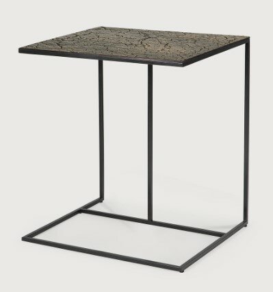 Ethnicraft Triptic side table - lava whisky