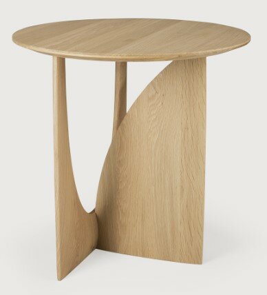 Ethnicraft Oak Geometric side table oak