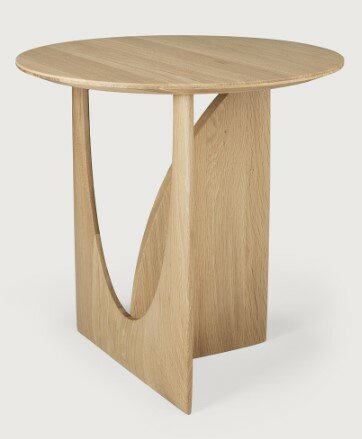 Ethnicraft Oak Geometric side table oak