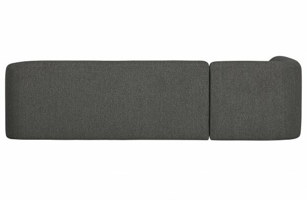 WOOOD Premium Sloping Hoekbank Links Grijs/Zwart Melange