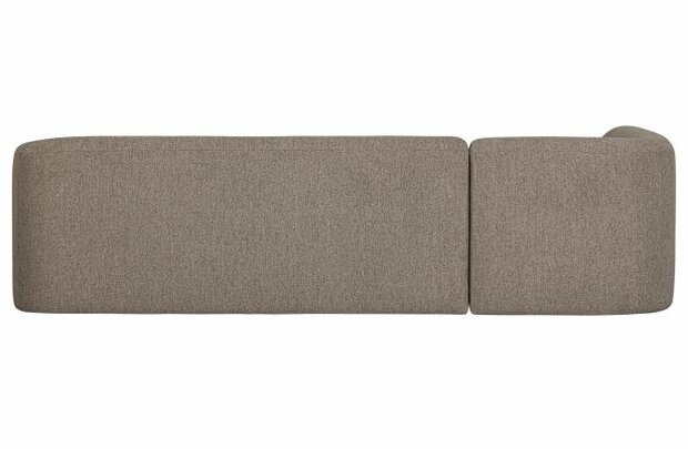 WOOOD Premium Sloping Hoekbank Links Lichtbruin Melange