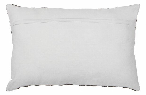 Woood Etan kussen geborduurd katoen chalkwhite 40x60cm 