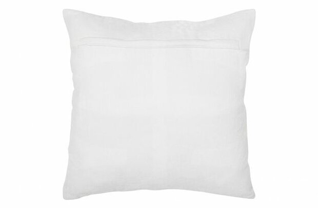 Woood Isla borduur micro velvet chalkwhite 45x45cm