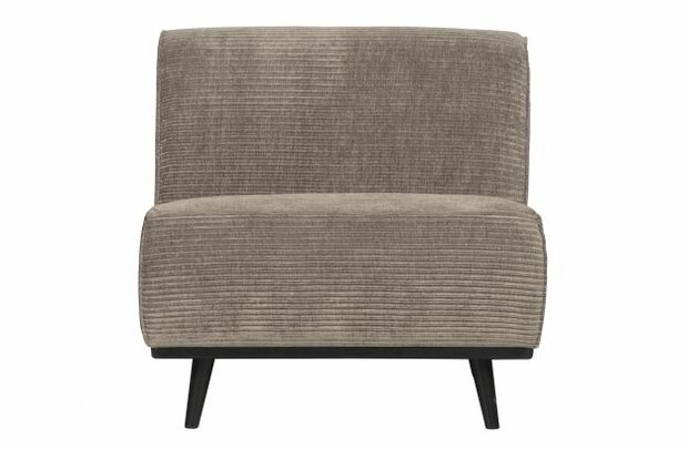 WOOOD Premium Statement 1-zits Element Brede Platte Rib Clay