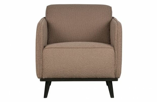 WOOOD Premium Statement Fauteuil Met Arm BoucLÈ Nougat