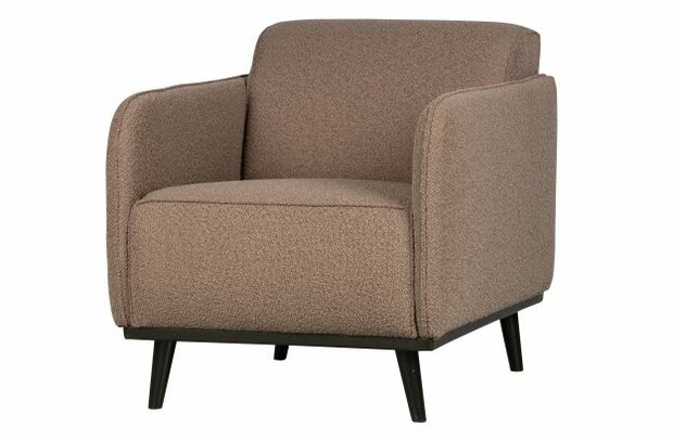 WOOOD Premium Statement Fauteuil Met Arm BoucLÈ Nougat