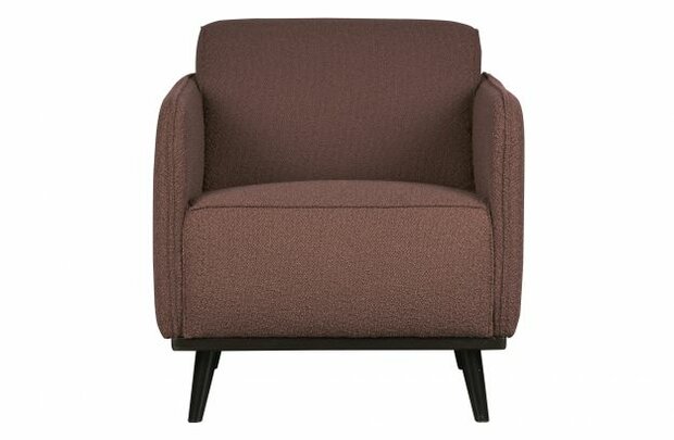 WOOOD Premium Statement Fauteuil Met Arm BoucLÈ Coffee