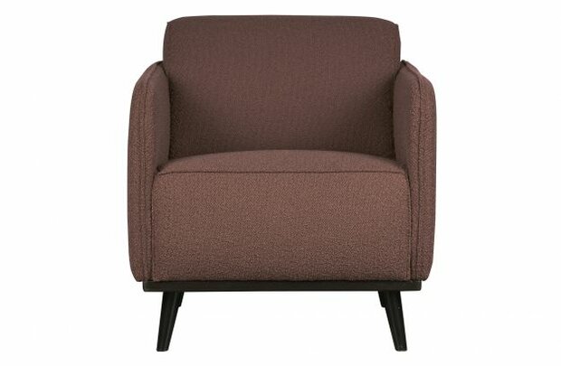 BePureHome Statement Fauteuil Met Arm BoucLÈ Coffee