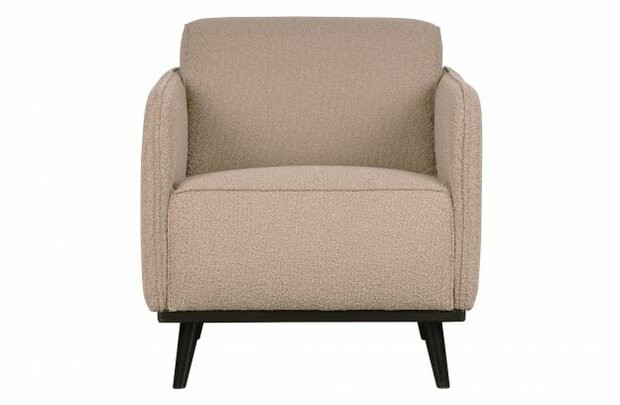 WOOOD Premium Statement Fauteuil Met Arm BoucLÈ Beige