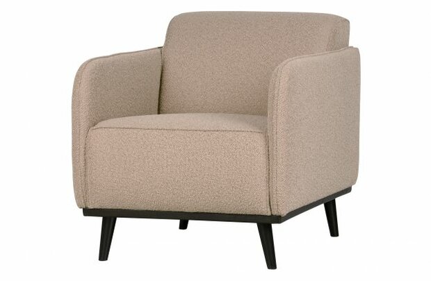 WOOOD Premium Statement Fauteuil Met Arm BoucLÈ Beige