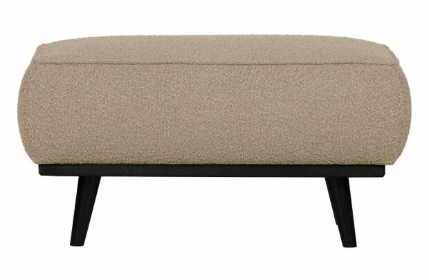 WOOOD Premium Statement Hocker BoucIé Beige