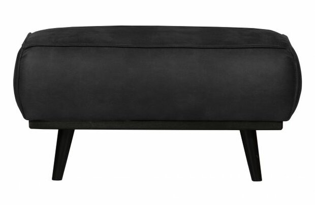 WOOOD Premium Statement Hocker Suedine Zwart