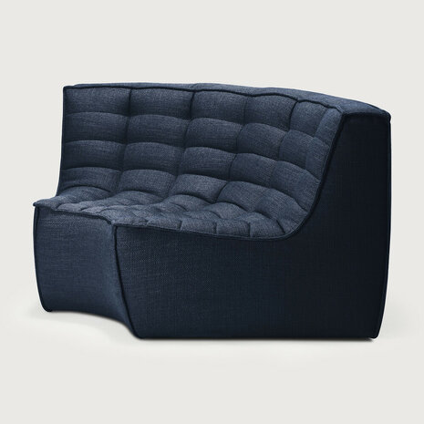 Ethnicraft N701 sofa - round corner - graphite