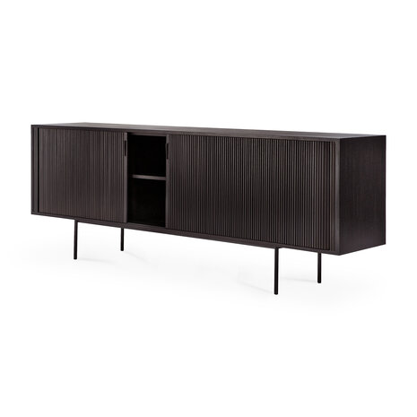 Ethnicraft Roller Max sideboard black 2 deuren 224cm