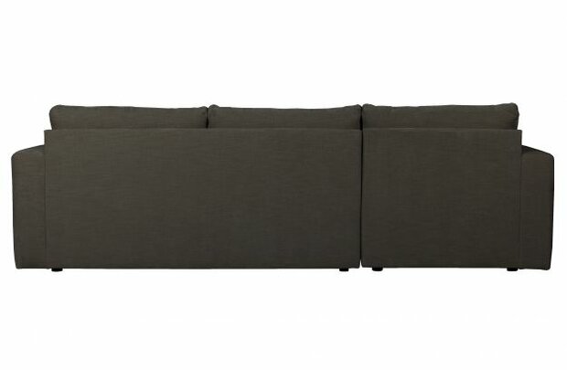 Vtwonen Bar Chaise Longue Geweven Stof Links Antraciet