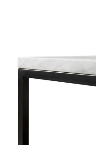 Ethnicraft Stone side table marble white