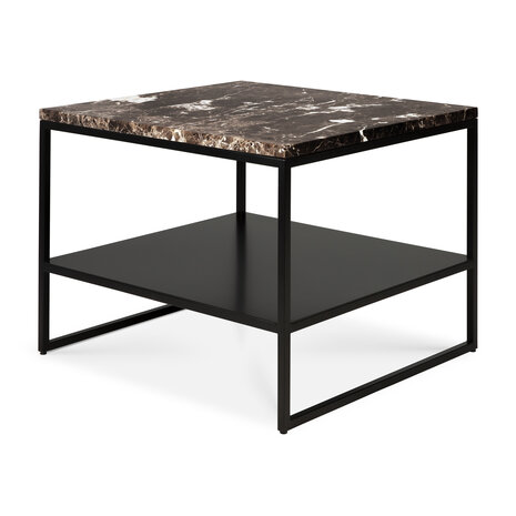 Ethnicraft Stone side table marble black emperador