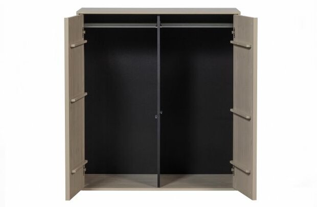 Vtwonen Daily Closet Double 110x100cm Grenen Dakargrau [FSC]